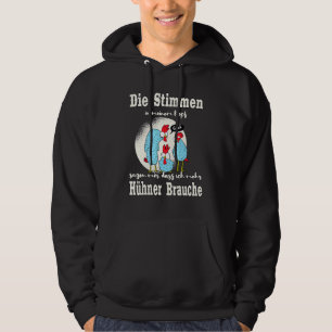 Veste À Capuche Les Voix Dans Ma Tête Poulet Agricole
