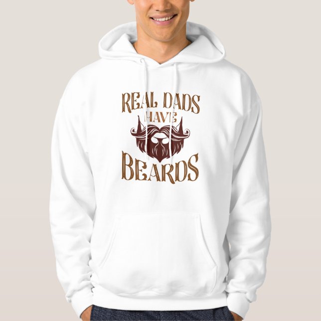 Veste À Capuche Les vrais papas ont des oreilles (Devant)