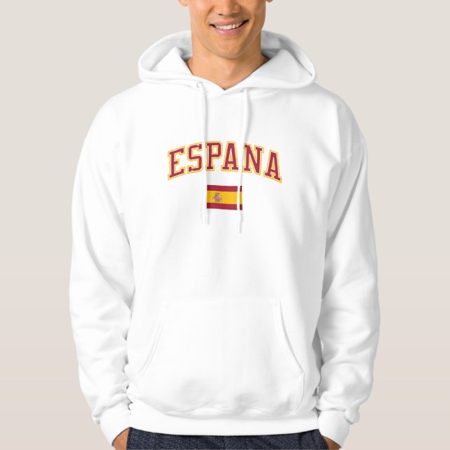 Veste À Capuche L'Espagne + Drapeau (Devant)