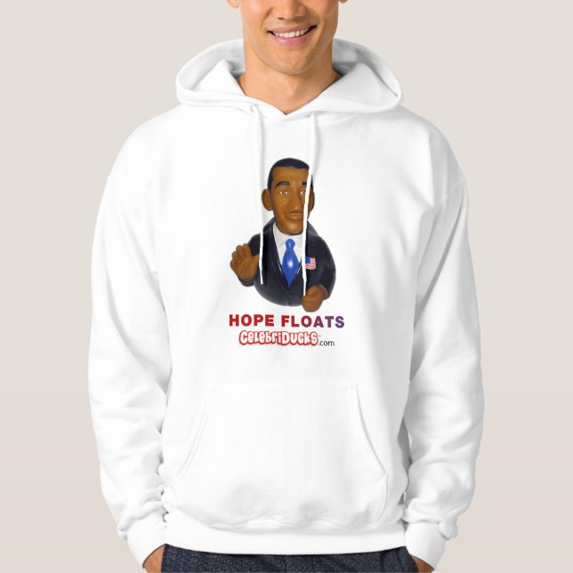 Veste À Capuche L'espoir de Barack Obama flotte le canard en (Devant)