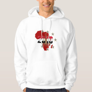Veste À Capuche L'étoile 2010 de la carte 7 de l'Afrique 7