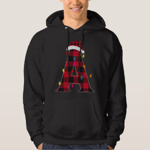 Veste À Capuche Lettre Awesome A Nom Initial Buffalo Plaid Christ