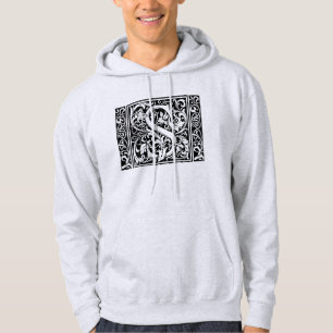 Veste À Capuche Lettre S Monogramme médiéval Art Nouveau