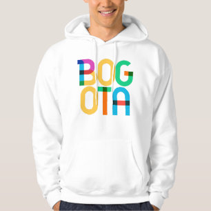 Veste À Capuche Lettres d'art populaire Bogota Colombia