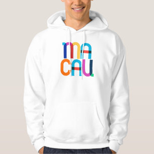 Veste À Capuche Lettres Pop Art de Macao Chine