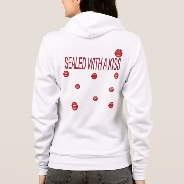 Veste À Capuche lèvres rouges (Dos)