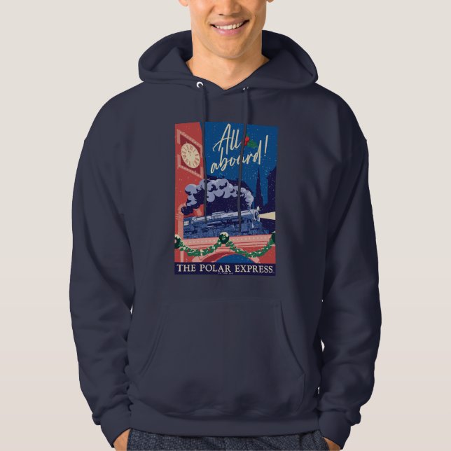 Veste À Capuche L'Express Polaire - Tout À Bord ! (Devant)