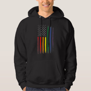 Veste À Capuche Lgbt Lgbtq Lgbtq+ Bi Lesbian Arc-En-Ciel Drapeau