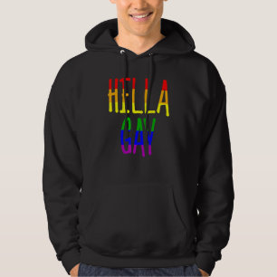 Veste À Capuche Lgbt Pride Hella Gay Rainbow Flag Support Human Ri