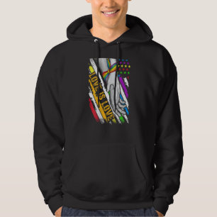 Veste À Capuche Lgbtq Pride L'Amour Est Amour Usa American Flag Pr