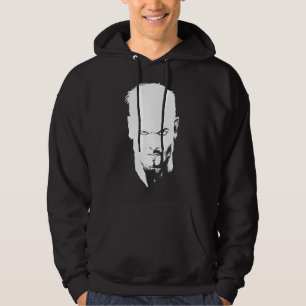 Veste À Capuche L'homme en colère étoilé noir et blanc