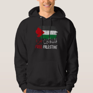 Veste À Capuche Libérez Gaza Libérez la Palestine Drapeau arabe Dr