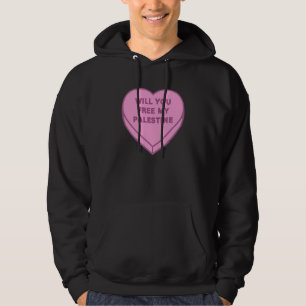Veste À Capuche Libérez-vous ma Palestine ? Cute Candy Coeur doux