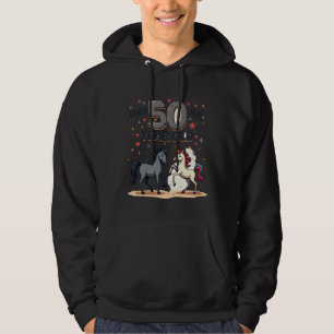Veste À Capuche Licorne de cheval de graphique vintage drôle de 50