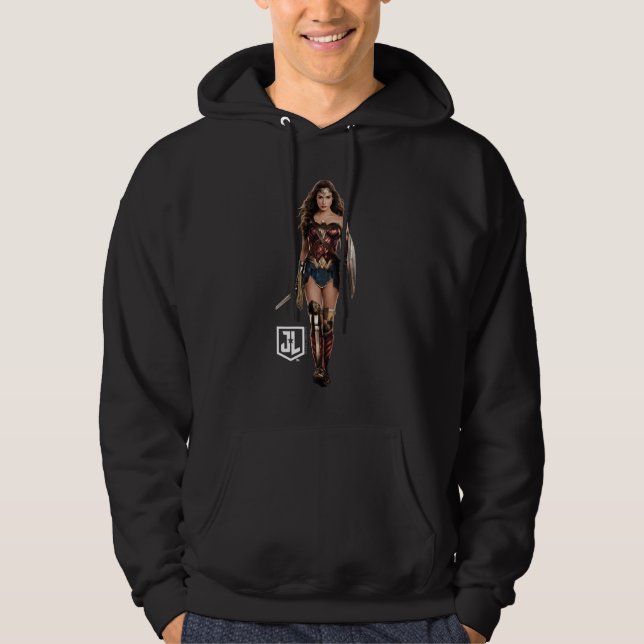 Veste À Capuche Ligue de Justice | Wonder Woman Sur Le Champ De Ba (Devant)
