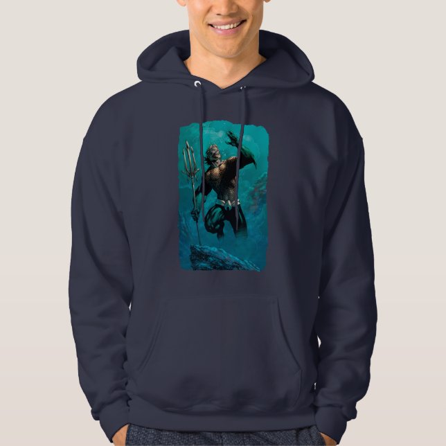 Veste À Capuche Ligue Justice #10 Aquaman Noyé Variant de Terre (Devant)