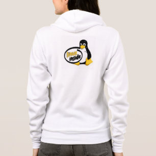 Veste À Capuche LINUX À L'INTÉRIEUR de Tux le logo de pingouin d