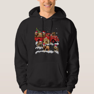 Veste À Capuche Lion équitation Camion Rouge Joyeux Noël X mas Lai