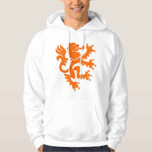 Veste À Capuche Lion héraldique 01 - Orange