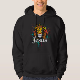 Veste À Capuche Lion Roi Jésus -