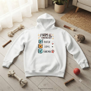 Veste À Capuche Liste des animaux Refuge Foster Love Forever Cadea