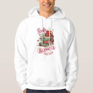 Veste À Capuche Livres Couvertures et Chocolat Chaud