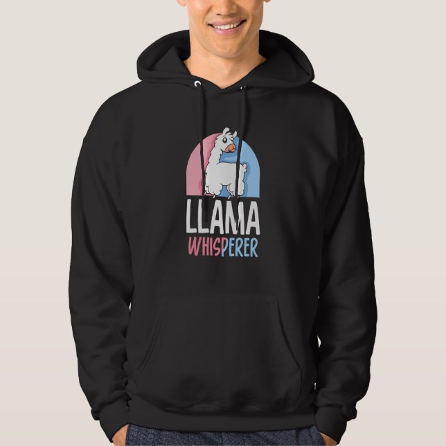 Veste À Capuche Llama Whisperer Llamas Sayings Animal Cute (Devant)