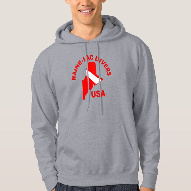 Veste À Capuche Logo Clasic de plongée Maine-Iac Sweatshirt à capu (Devant)