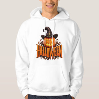 Veste À Capuche Logo de citrouille 3D Premium Halloween avec chape
