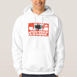 Veste À Capuche Logo de la Ligue de Justice et silhouettes de cara