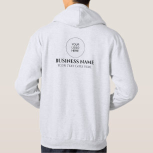 Veste À Capuche Logo de l'entreprise sur mesure avant et arrière