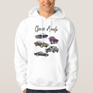 Veste À Capuche Logo de voiture de muscle classique à puissance ma