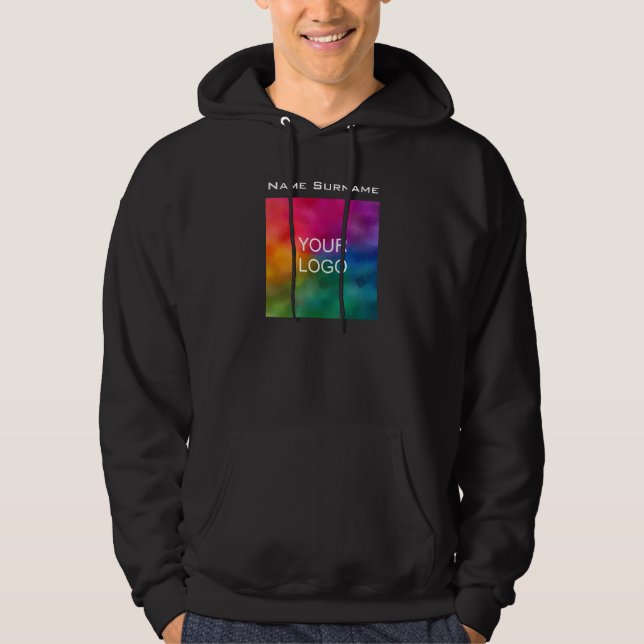 Veste À Capuche Logo d'entreprise de conception avant personnalisé (Devant)