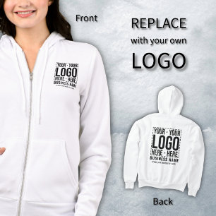 Veste À Capuche Logo d'entreprise personnalisé Entreprise Cool mod