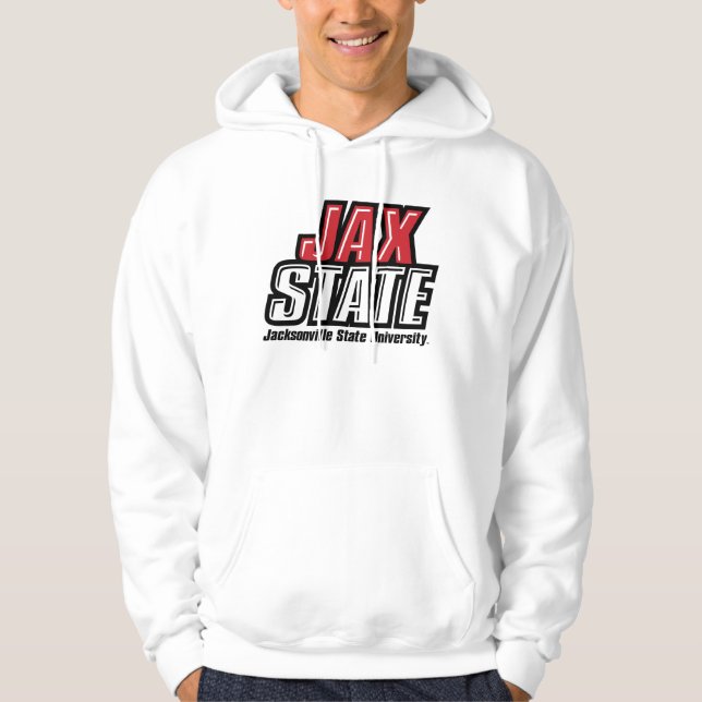 Veste À Capuche Logo d'état de Jacksonville State University JAX S (Devant)