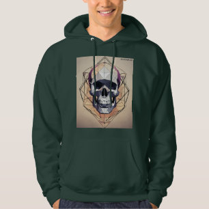 Veste À Capuche Logo du crâne géométrique