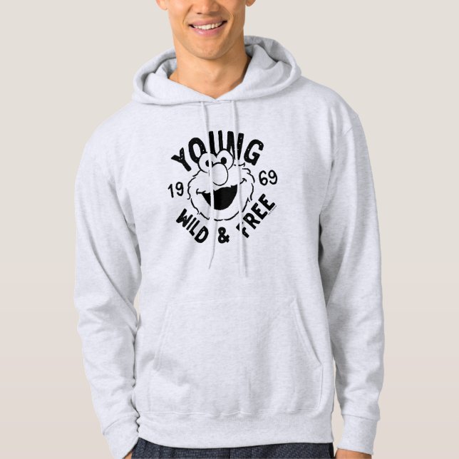 Veste À Capuche Logo Elmo Skate - Young, Wild & Free 1969 (Devant)