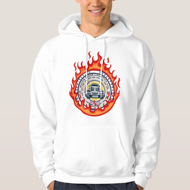 Veste À Capuche Logo en feu (Devant)