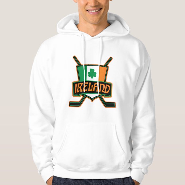 Veste À Capuche Logo irlandais de hockey sur glace (Devant)