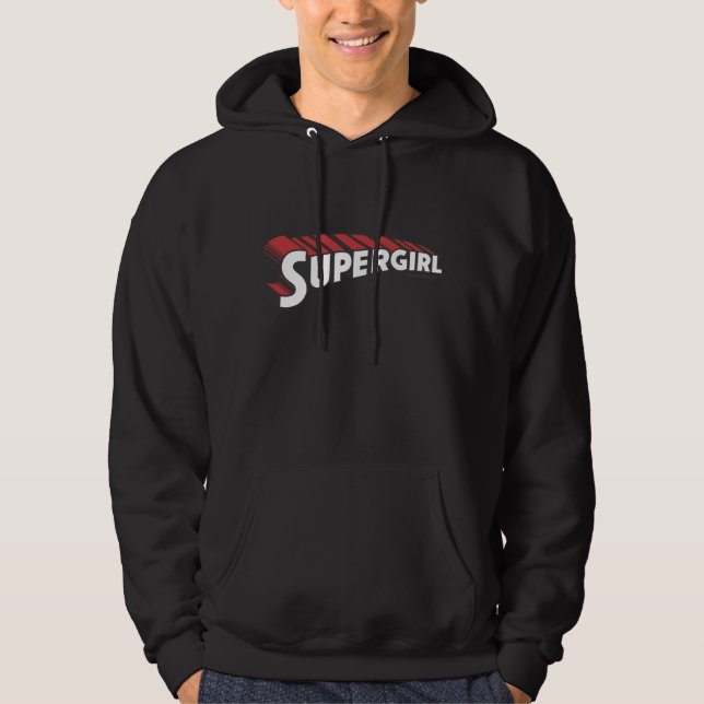 Veste À Capuche Logo rouge et blanc supergirl (Devant)