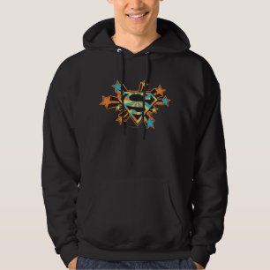 Veste À Capuche Logo Supergirl Colorful Stars