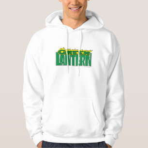Veste À Capuche Logo vert de lanterne - flammes jaunes
