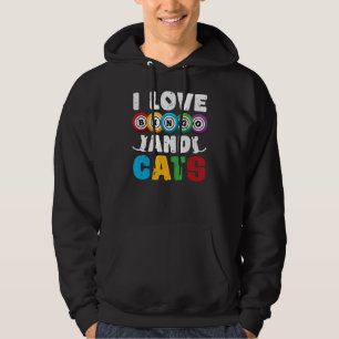 Veste À Capuche Lotterie Chat Jeu Bingo Joueur Animaux de compagni