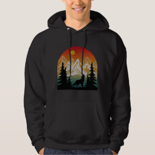 Veste À Capuche Loup de la nature vintage