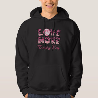 Veste À Capuche Love More Worry Less Valentine's Day Smile Face