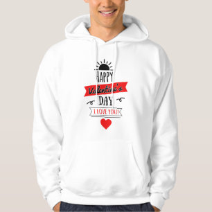 Veste À Capuche Love Valentine's Day Heart Couples Cute Funny Gift