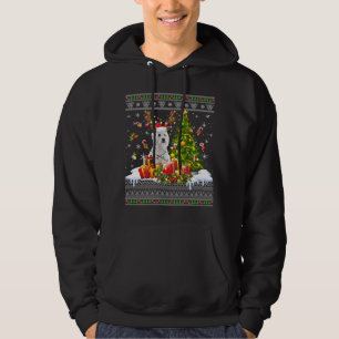 Veste À Capuche Lumières de Noël drôle Chien Westin Drôle Noël Vil