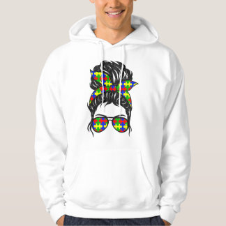 Veste À Capuche Lunettes de soleil Autisme Autistique Sensibilisat