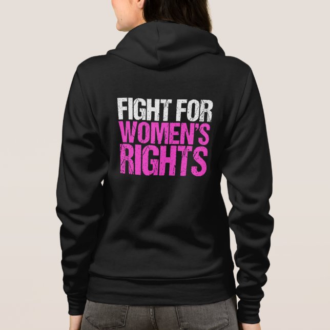 Veste À Capuche Lutte pour les droits des femmes Citation féminist (Dos)