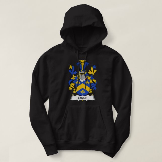 Veste À Capuche Lynch Coat of Arms  Family Crest  (Design devant)